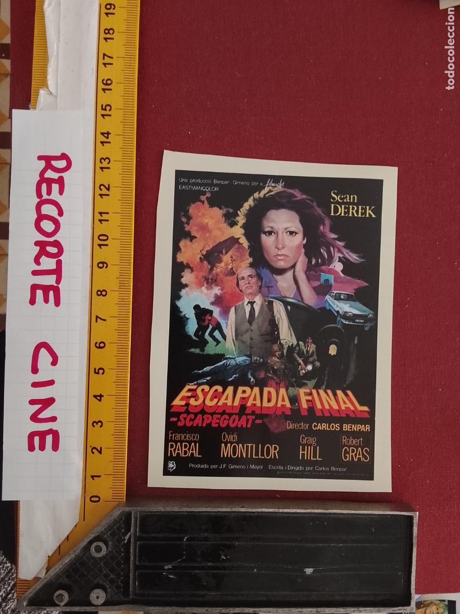 Cinema: RECORTE CINEMATOGRAFICO RECORTE PORTADA PELICULA CINE - ESCAPADA FINAL