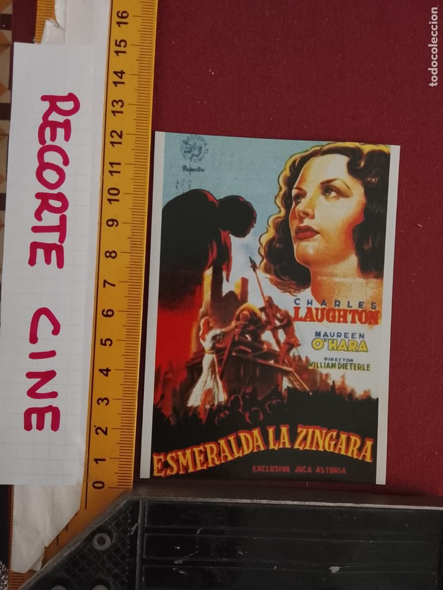 Cinema: RECORTE CINEMATOGRAFICO RECORTE PORTADA PELICULA CINE - ESMERALDA LA ZINGARA