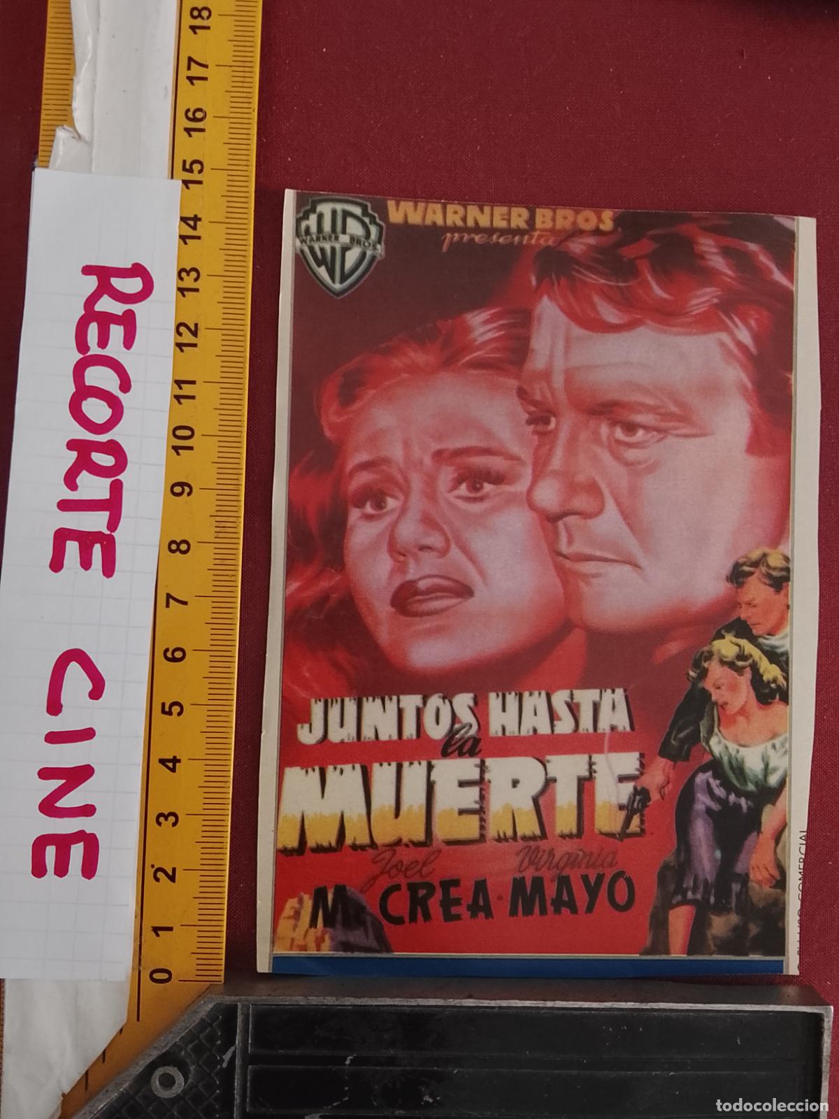 Cinema: RECORTE CINEMATOGRAFICO RECORTE PORTADA PELICULA CINE - JUNTOS HASTA LA MUERTE