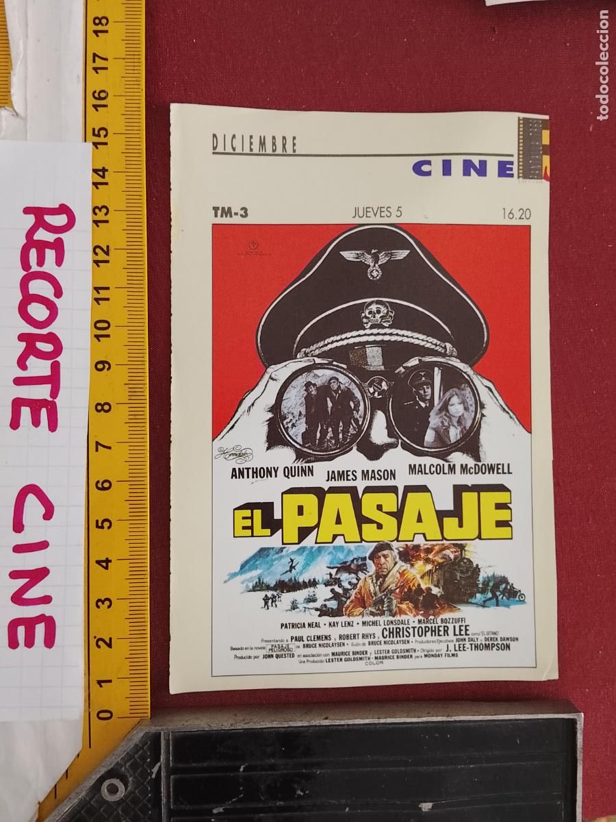 Cinema: RECORTE CINEMATOGRAFICO RECORTE PORTADA PELICULA CINE - EL PASAJE