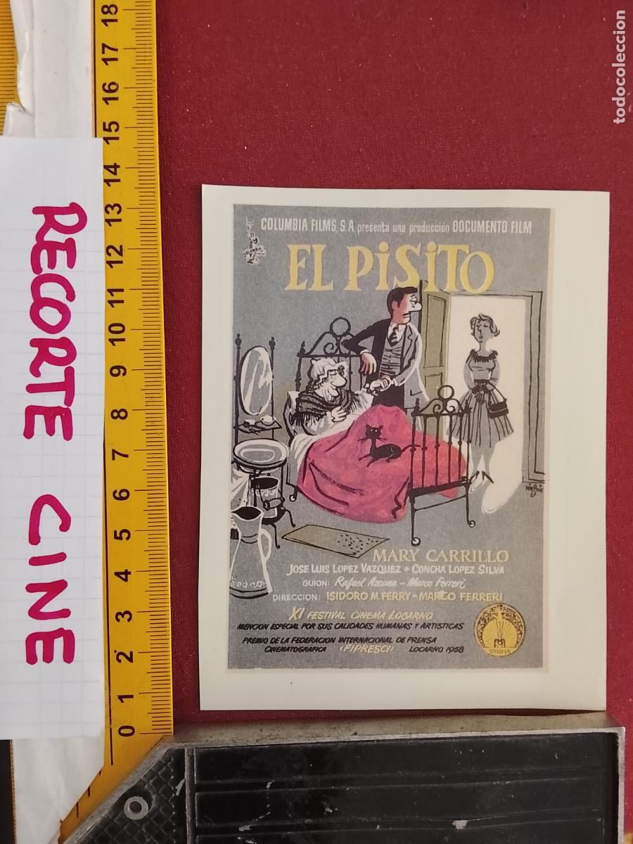 Cinema: RECORTE CINEMATOGRAFICO RECORTE PORTADA PELICULA CINE - EL PISITO