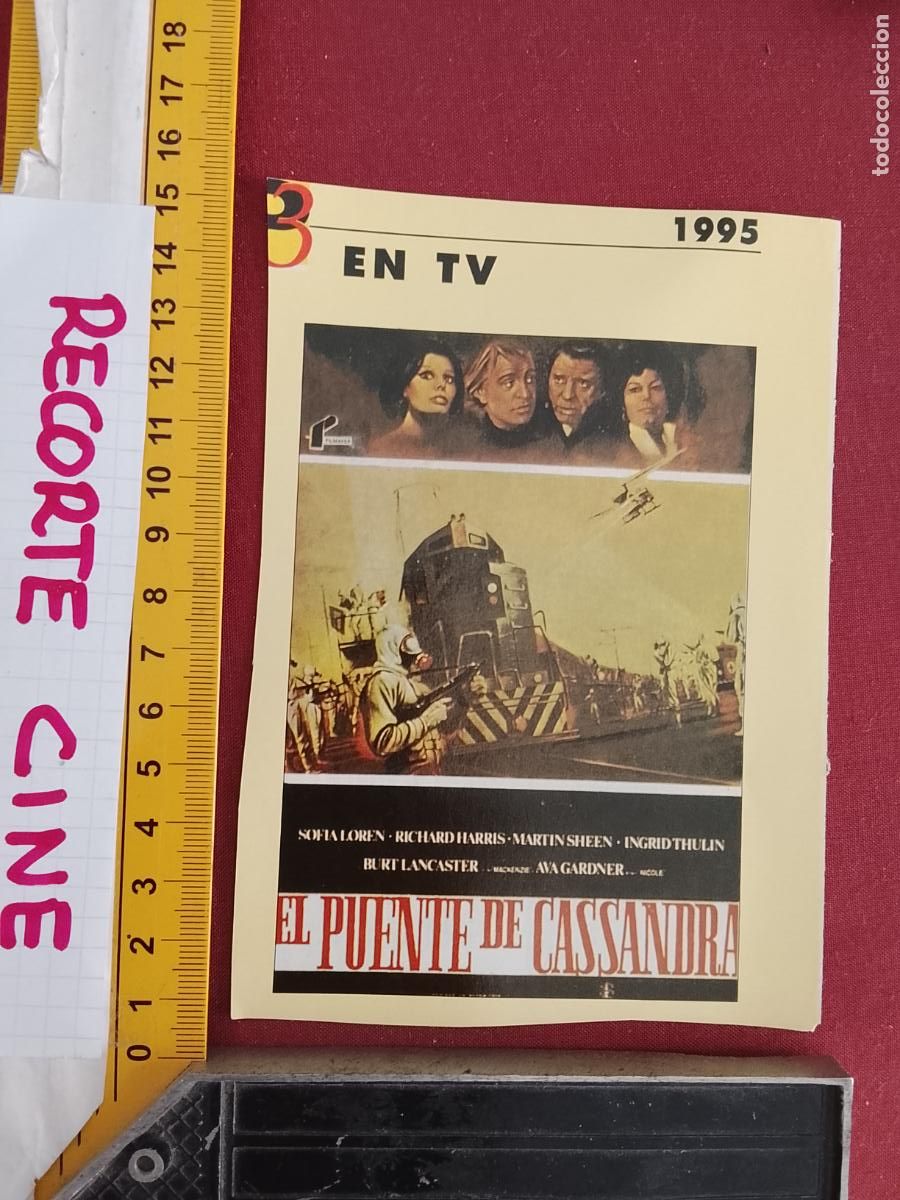 Cinema: RECORTE CINEMATOGRAFICO RECORTE PORTADA PELICULA CINE - EL PUENTE DE CASSANDRA