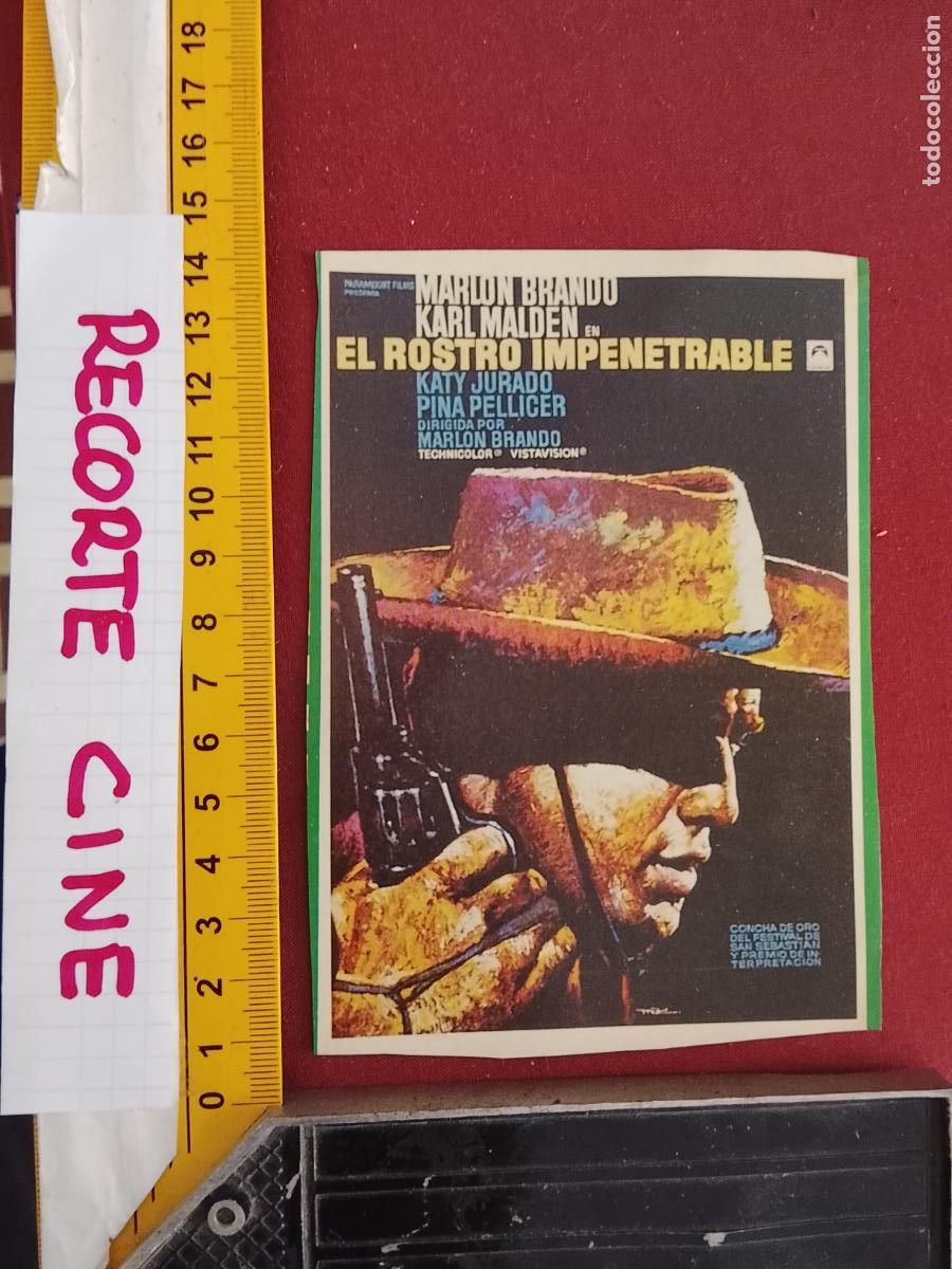 Cinema: RECORTE CINEMATOGRAFICO RECORTE PORTADA PELICULA CINE - EL ROSTRO IMPENETRABLE