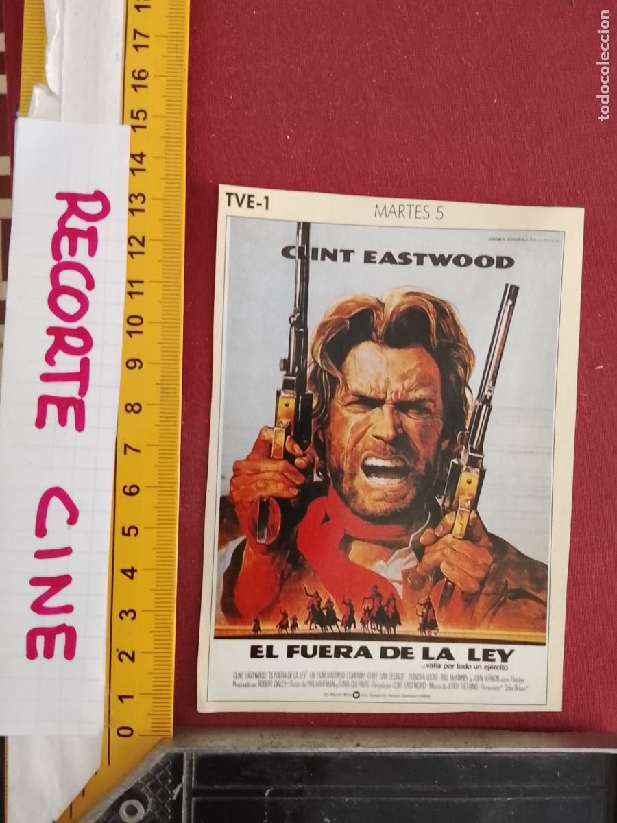 Cinema: RECORTE CINEMATOGRAFICO RECORTE PORTADA PELICULA CINE - EL FUERA DE LA LEY