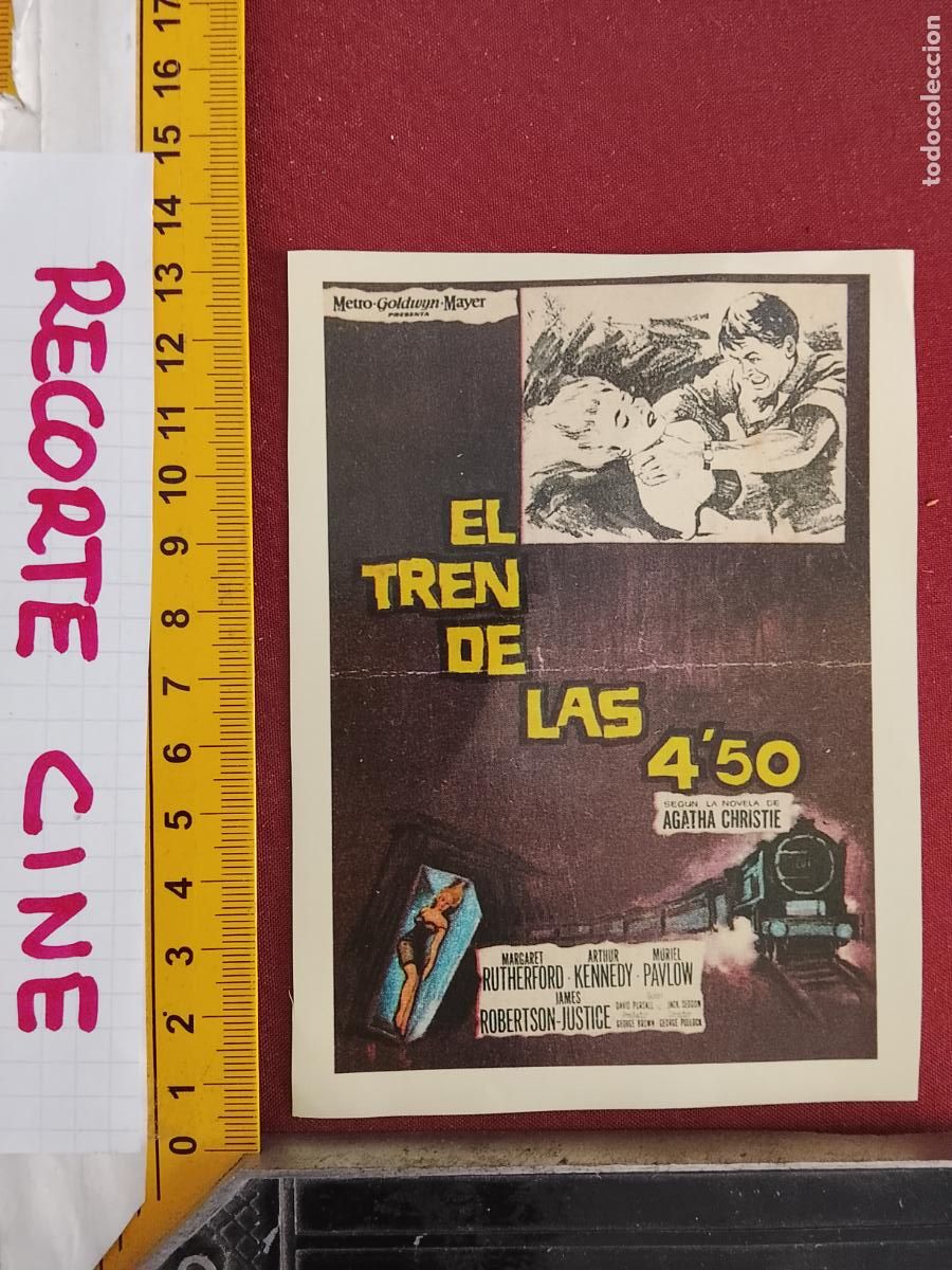 Cinema: RECORTE CINEMATOGRAFICO RECORTE PORTADA PELICULA CINE - EL TREN DE LAS 4,50