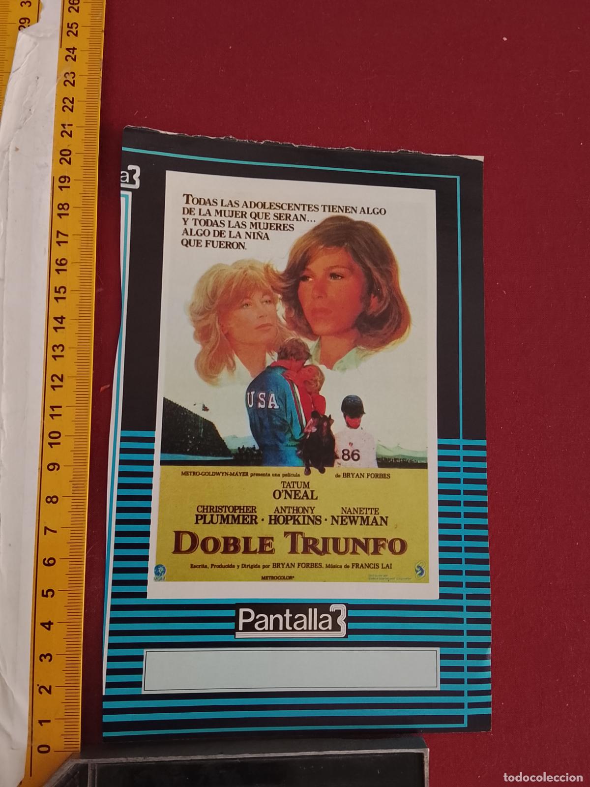 Cinema: RECORTE CINEMATOGRAFICO RECORTE PORTADA PELICULA CINE DE REVISTA - DOBLE TRIUNFO