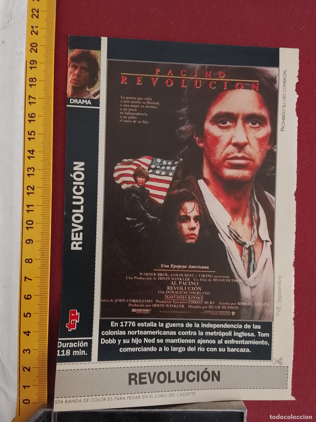 Cinema: RECORTE CINEMATOGRAFICO RECORTE PORTADA PELICULA CINE DE REVISTA - REVOLUCION