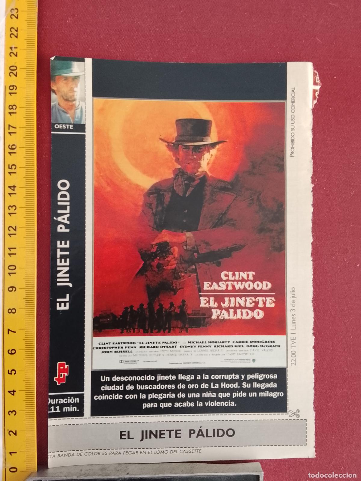 Cinema: RECORTE CINEMATOGRAFICO RECORTE PORTADA PELICULA CINE DE REVISTA - EL JINETE PALIDO