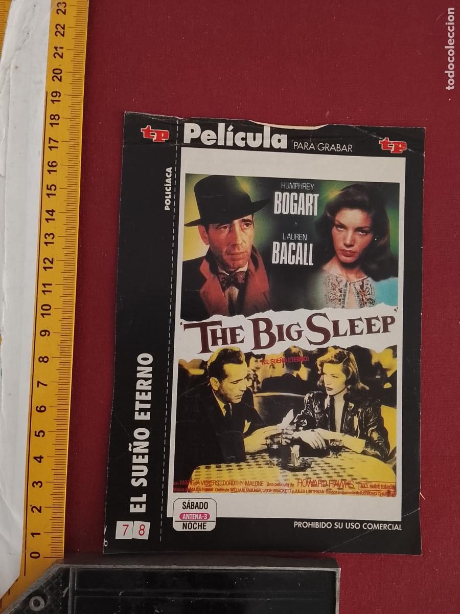 Cinema: RECORTE CINEMATOGRAFICO RECORTE PORTADA PELICULA CINE DE REVISTA - THE BIG SLEEP HUMPHEY BOGART