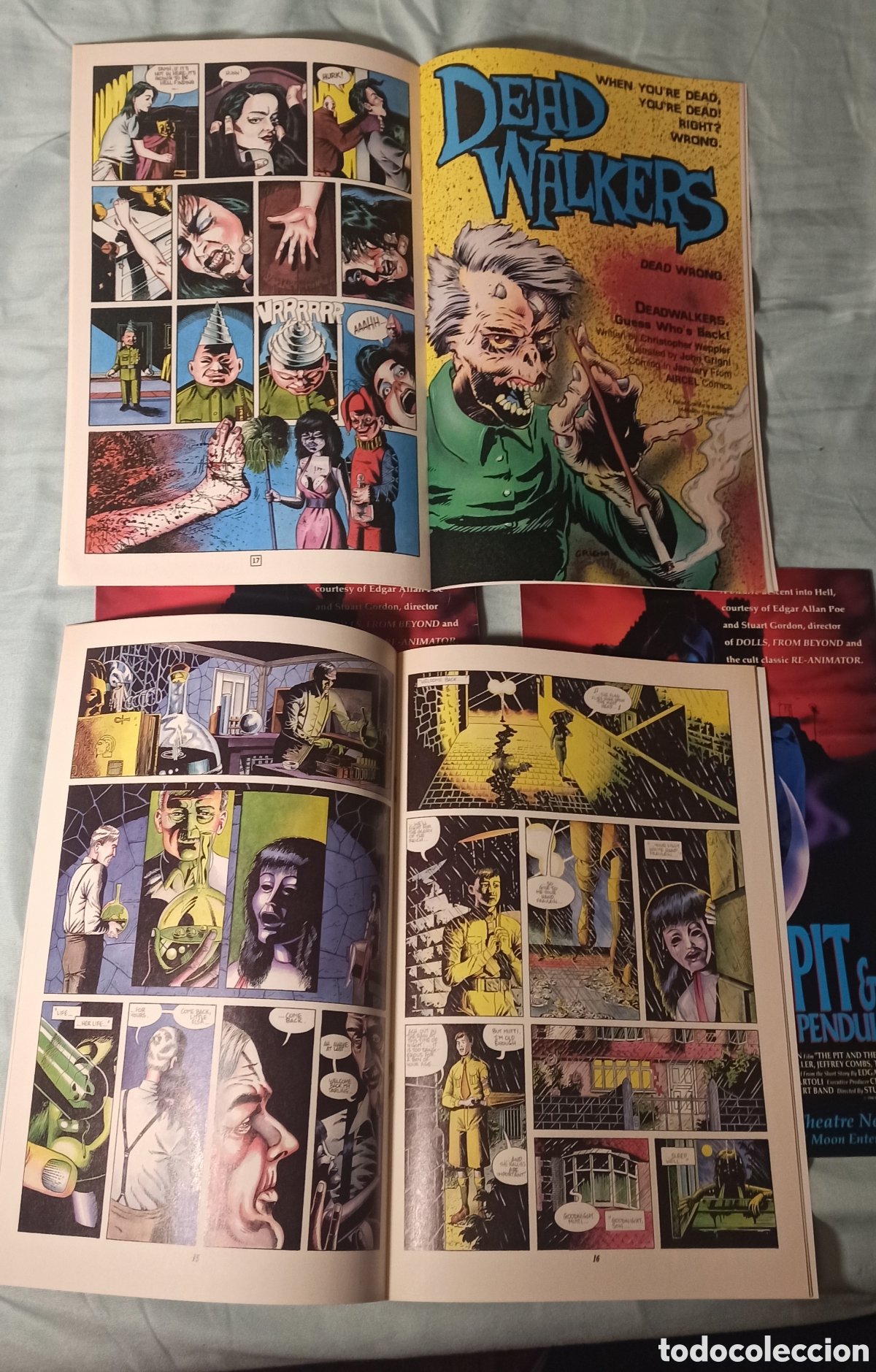 Cine: Puppet master la venganza de los mu&ntilde;ecos primeros 4 comics 1990 - Foto 6