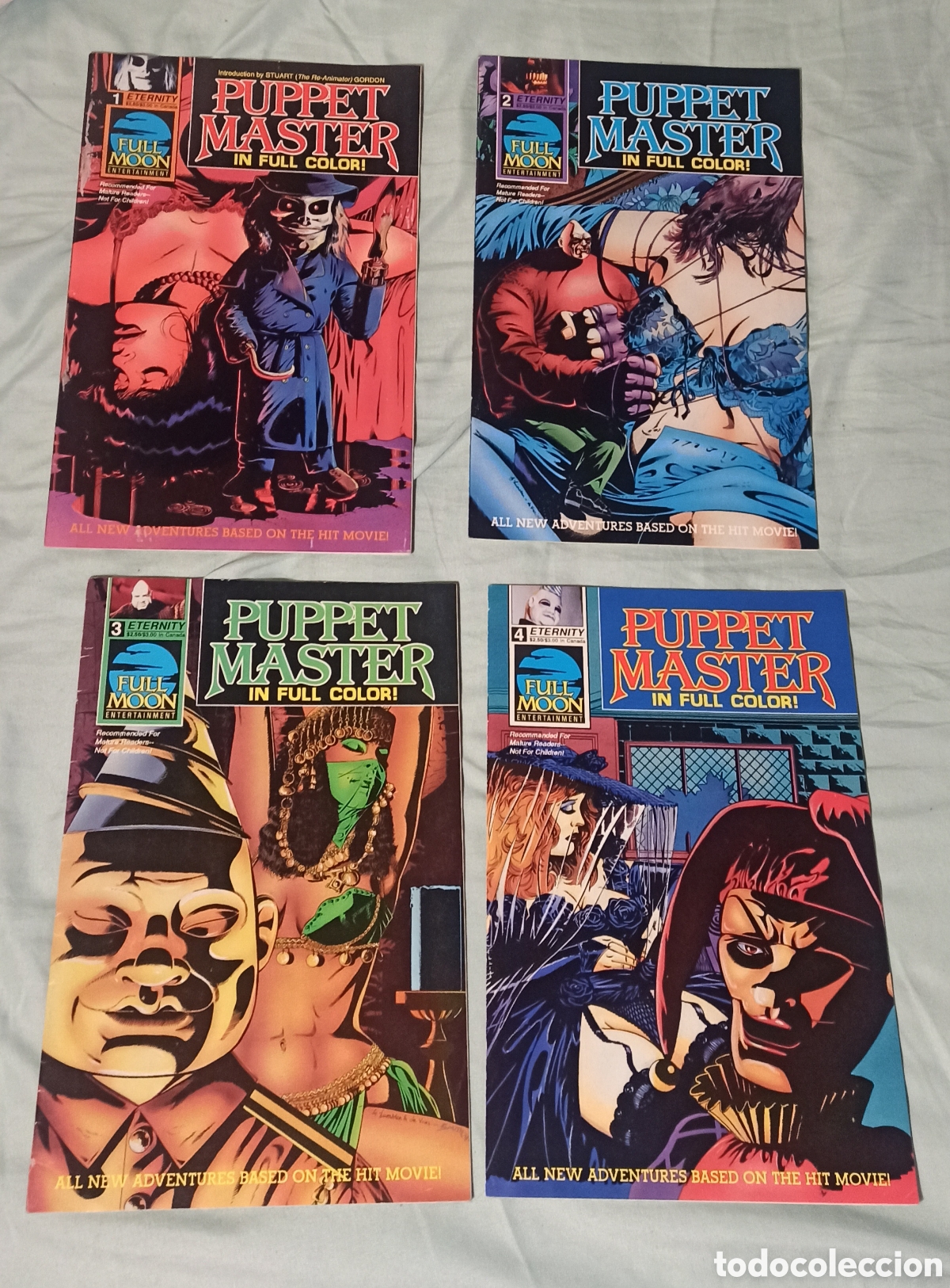 Cine: Puppet master la venganza de los mu&ntilde;ecos primeros 4 comics 1990 - Foto 1