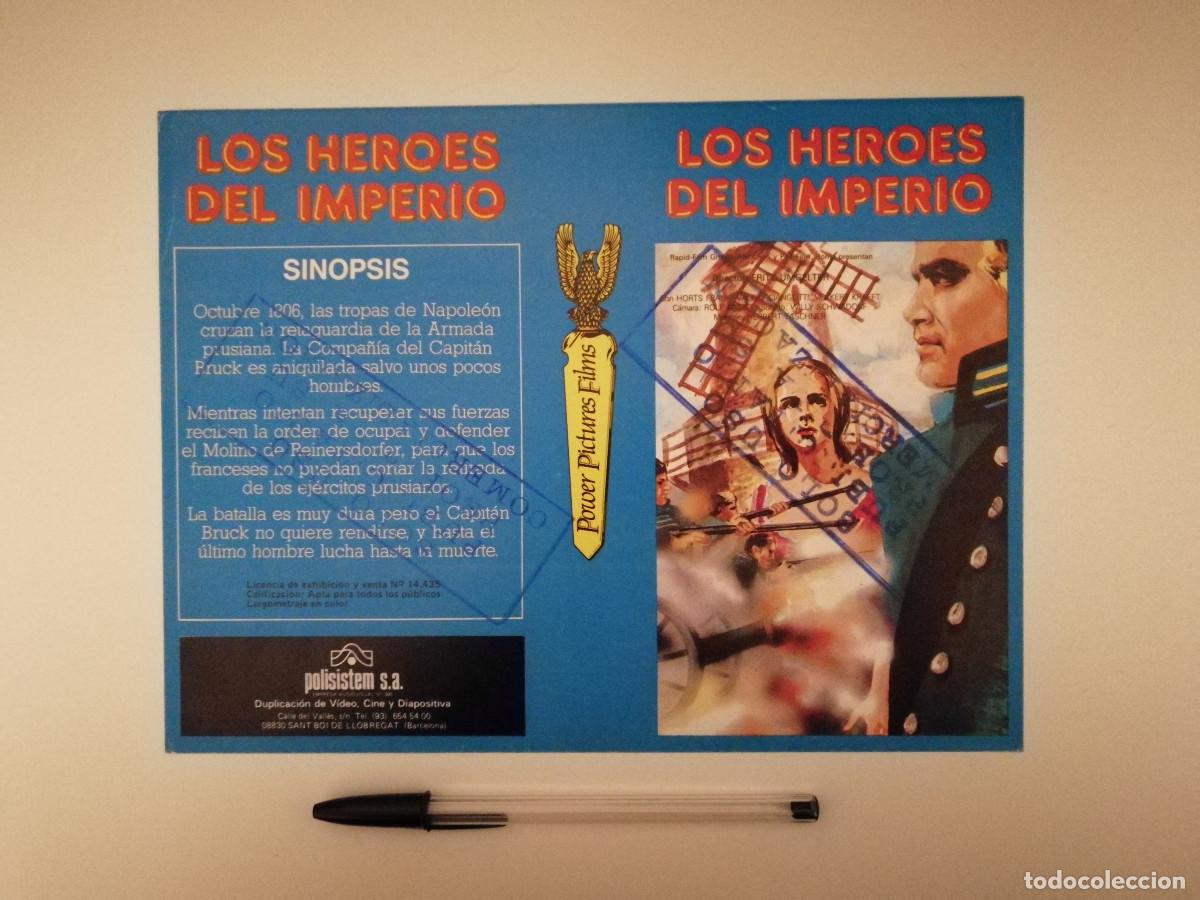 Cinema: CARATULA ORIGINAL -A4- LOS HEROES DEL IMPERIO -CINE HISTORICO - CINE ALEMAN - HORST FRANK