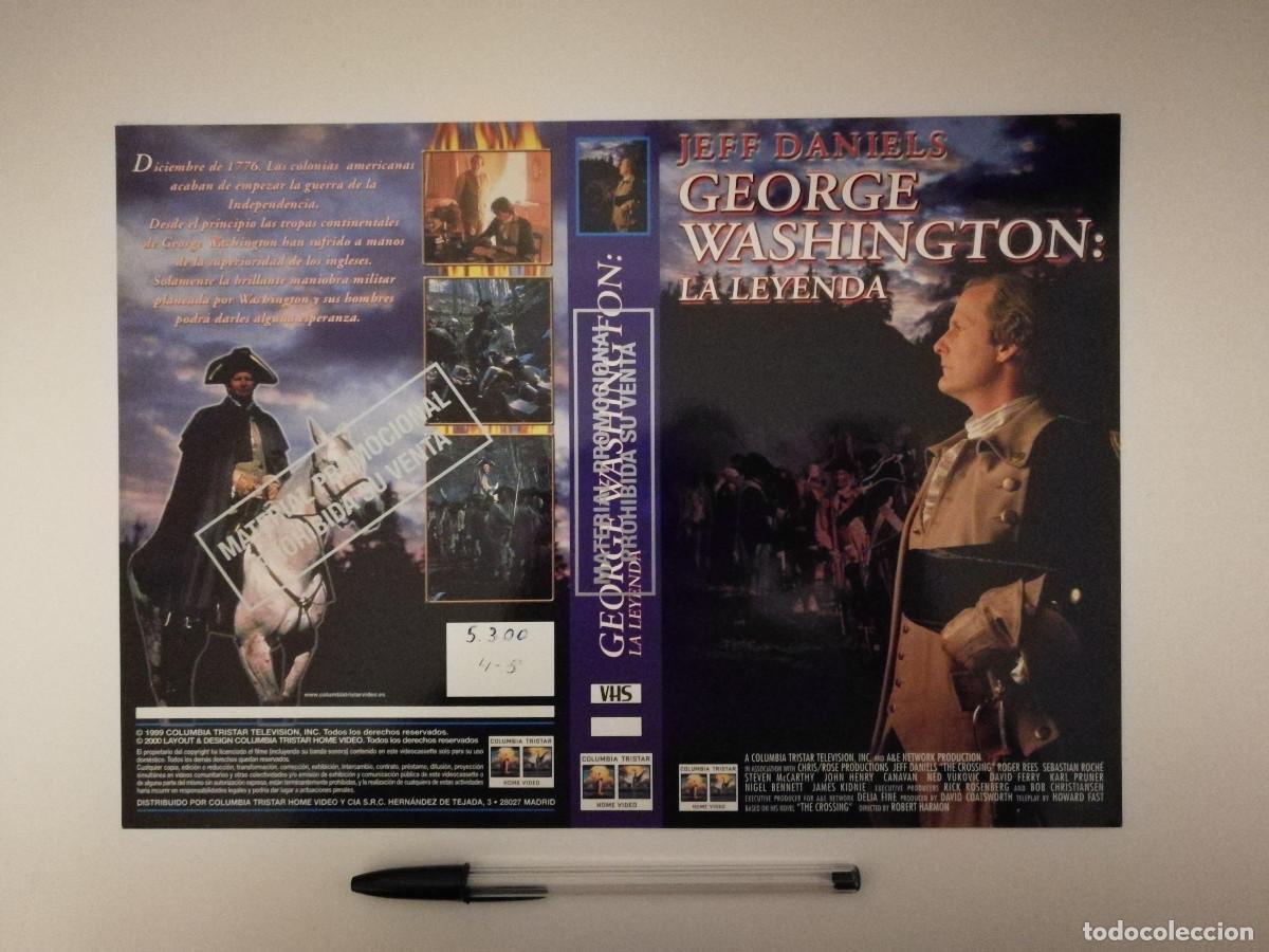 Cinema: CARATULA ORIGINAL -A4- GEORGE WASHINGTON LA LEYENDA - CINE HISTORICO - JEFF DANIELS