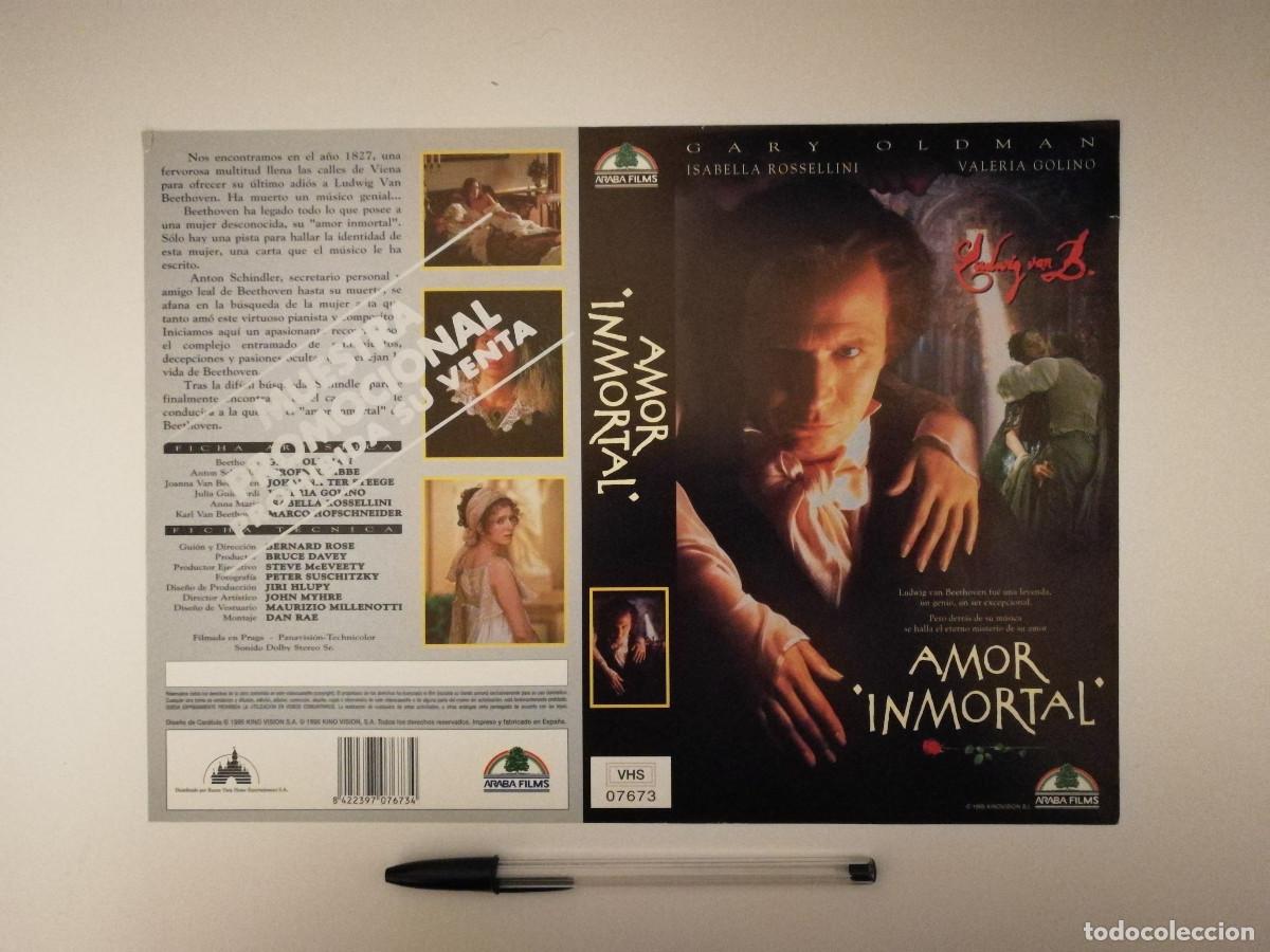 Cinema: CARATULA ORIGINAL -A4- AMOR INMORTAL - CINE HISTORICO - GARY OLDMAN