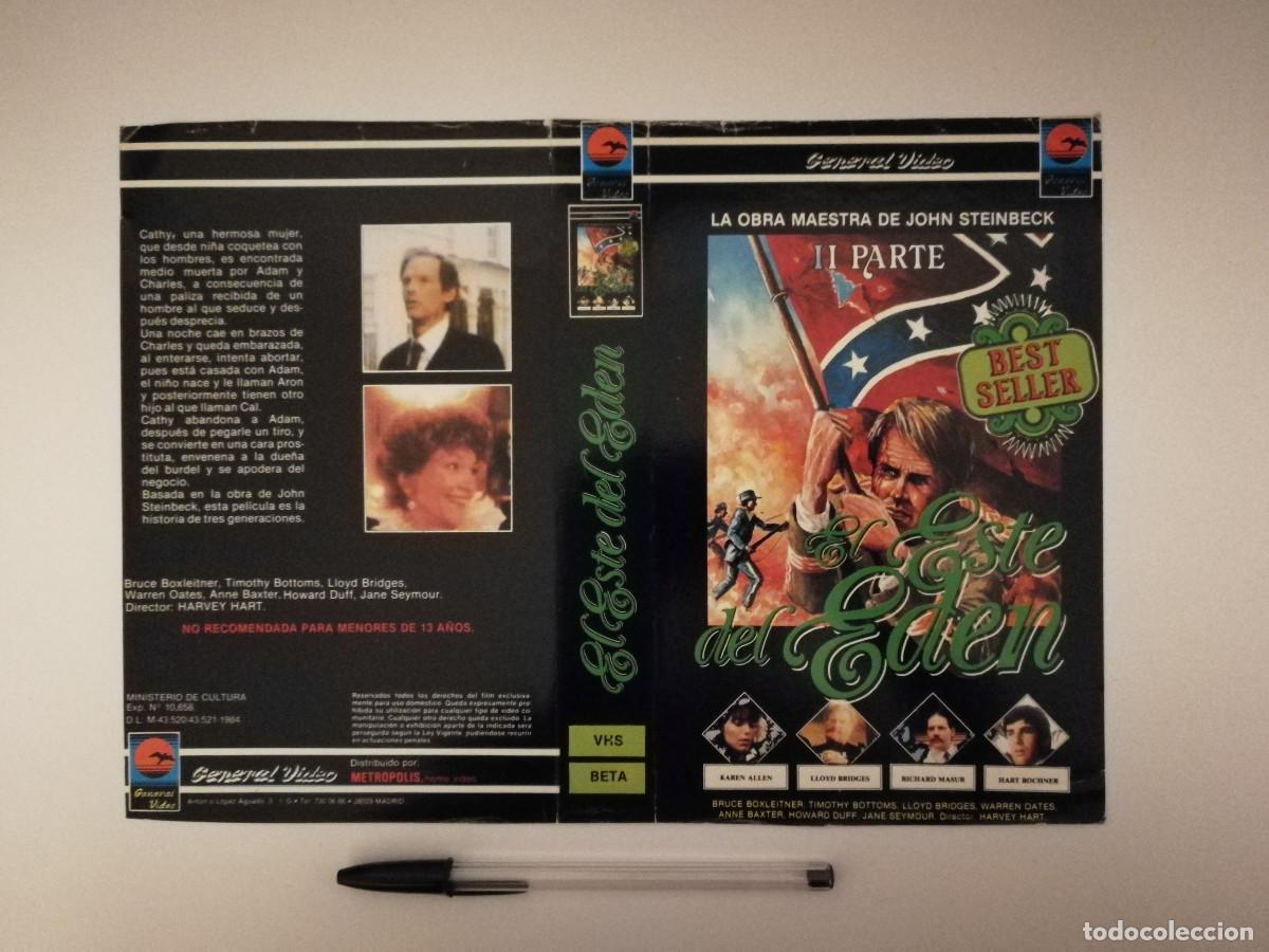 Cinema: CARATULA ORIGINAL -A4- AL ESTE DEL EDEN 2 II PARTE - CINE HISTORICO - KAREN ALLEN