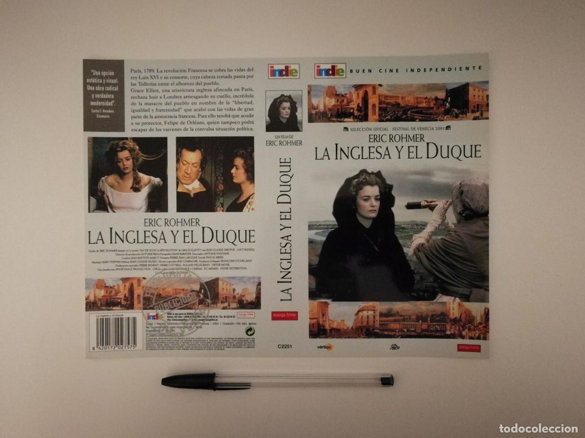 Cinema: CARATULA ORIGINAL -A4- LA INGLESA Y EL DUQUE - CINE HISTORICO LA INGLESA Y EL DUQUE - Lucy Russell