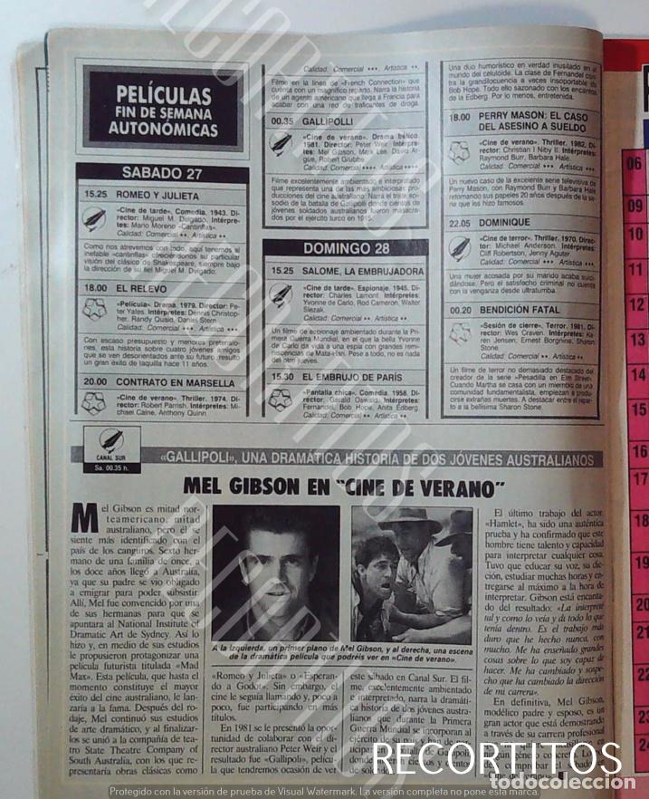 Cin&eacute;ma: MEL GIBSON CINE DE VERANO 1992