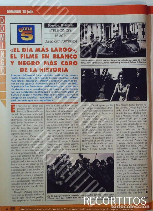 Cine: EL DIA MAS LARGO JOHN WAYNE - Foto 1