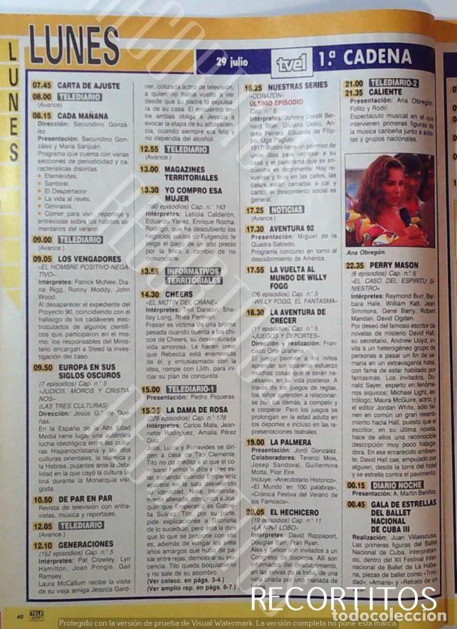 Cine: ANA OBREGON CALIENTE 1992 - Foto 1