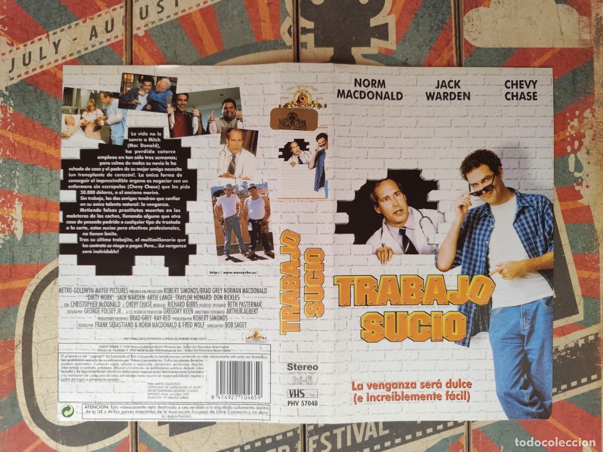 Cinema: Car&aacute;tula VHS Trabajo sucio