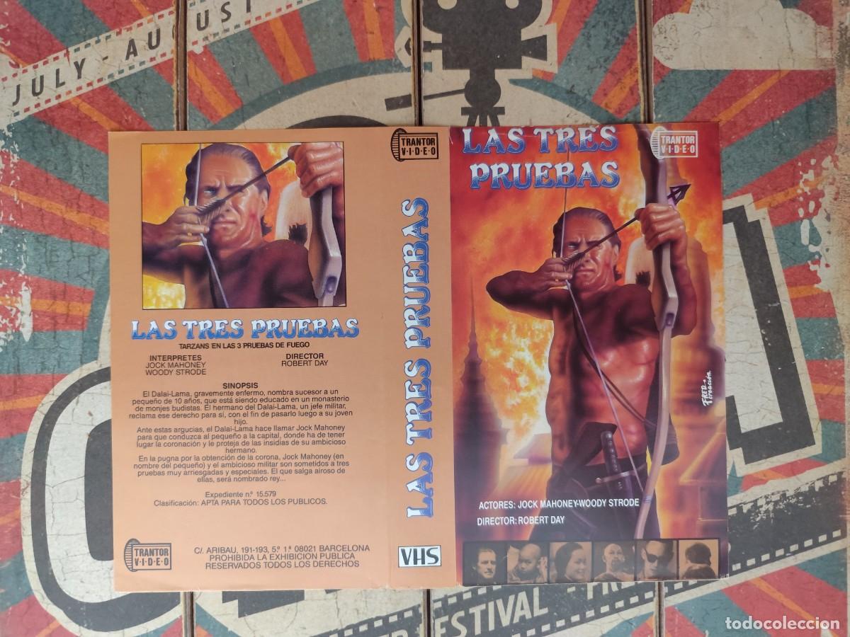 Cinema: Car&aacute;tula VHS Las tres pruebas