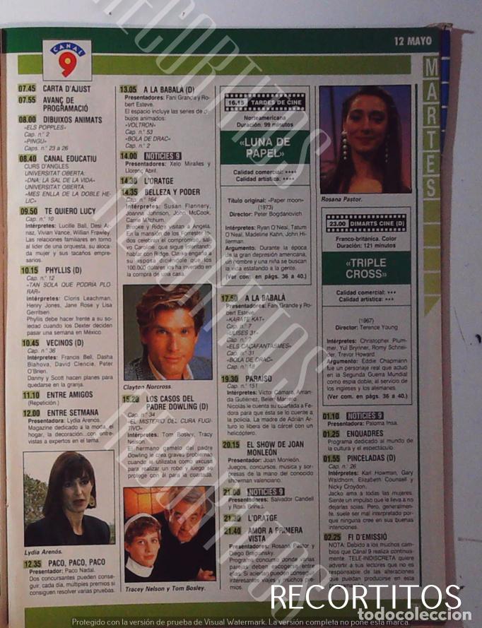 Kino: ROSANA PASTOR LYDIA ARENOS TRACY NELSON TOM BOSLEY PADRE BOOWLING CLAYTON NORCROSS BELLEZA Y PODER