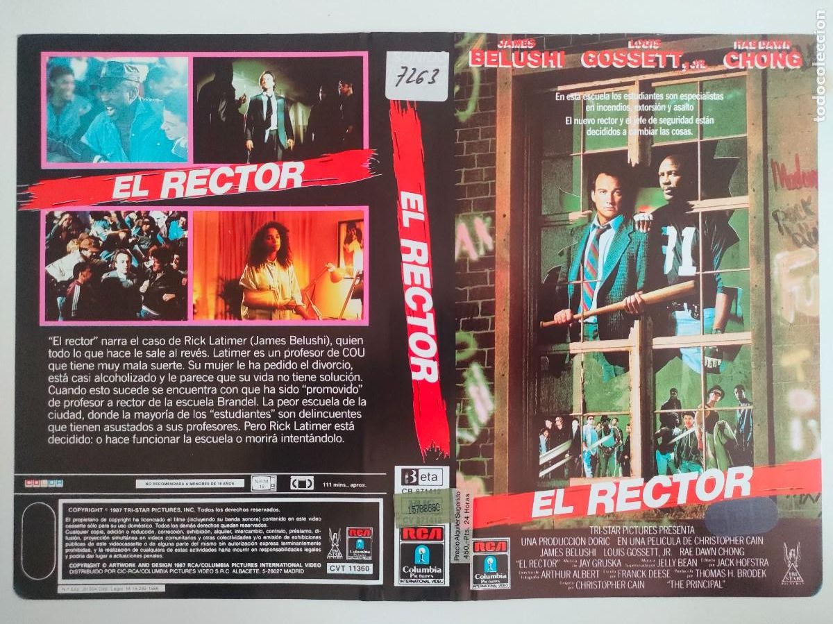 Cine: SUBASTA DE CARATULAS - 24 EL RECTOR RCA BETA - Foto 1