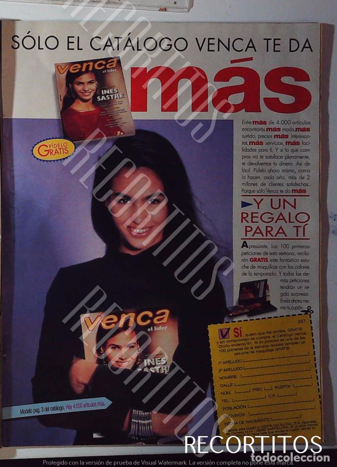 Cin&eacute;ma: INES SASTRE EN BENCA PUBLICIDAD