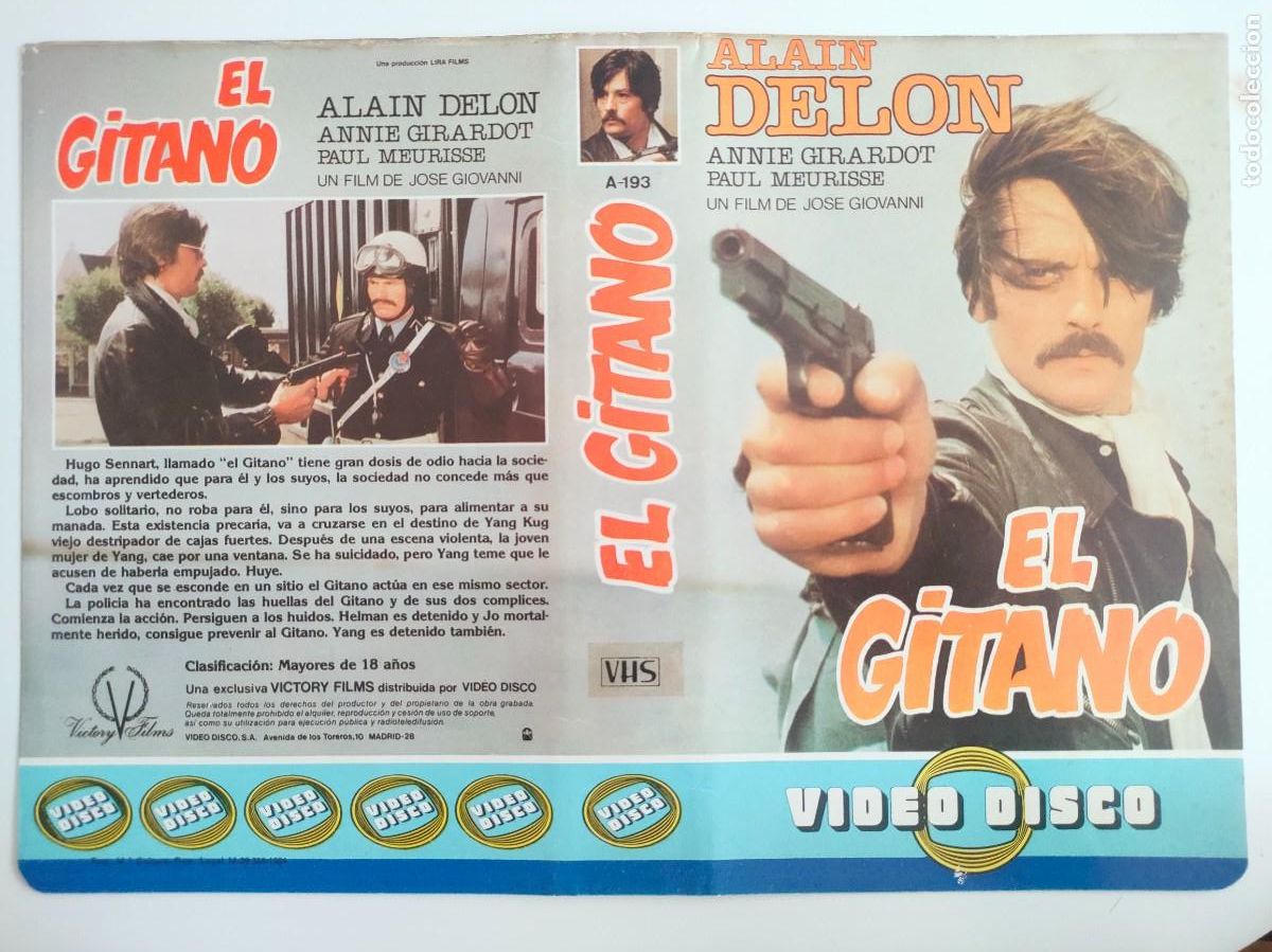 Cin&eacute;ma: SUBASTA DE CARATULAS - 79 EL GITANO VIDEO DISCO VHS