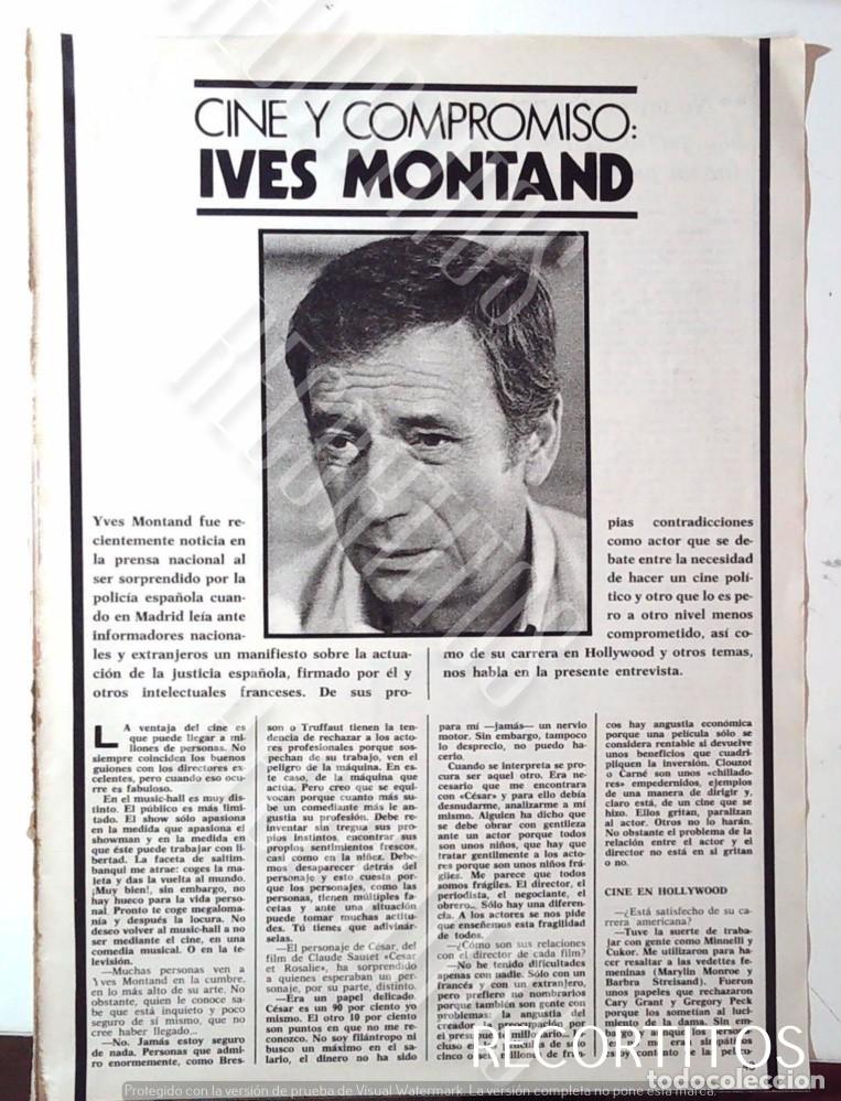 Cine: YVES MONTAND MARILYN MONROE - Foto 1