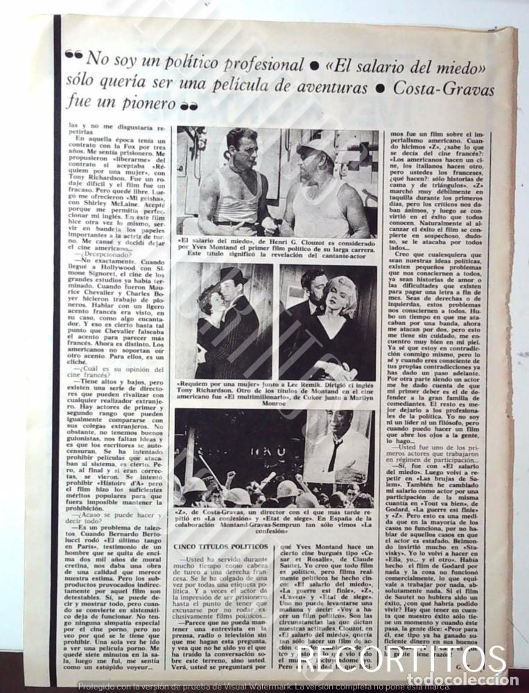 Cine: YVES MONTAND MARILYN MONROE - Foto 2