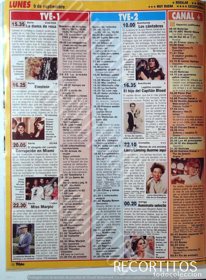 Cinema: CORRUPCION EN MIAMI VICE DON JOHNSON paul michael thomas MISS MARPLE MIGUEL MOLINA LA DAMA DE ROSA