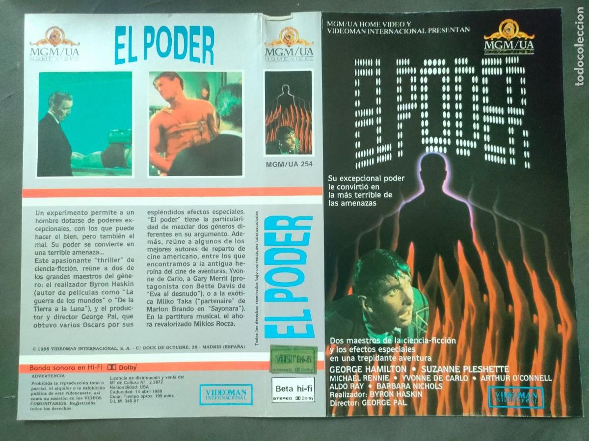 Cine: SUBASTA DE CARATULAS - 172 EL PODER MGM BETA - Foto 1