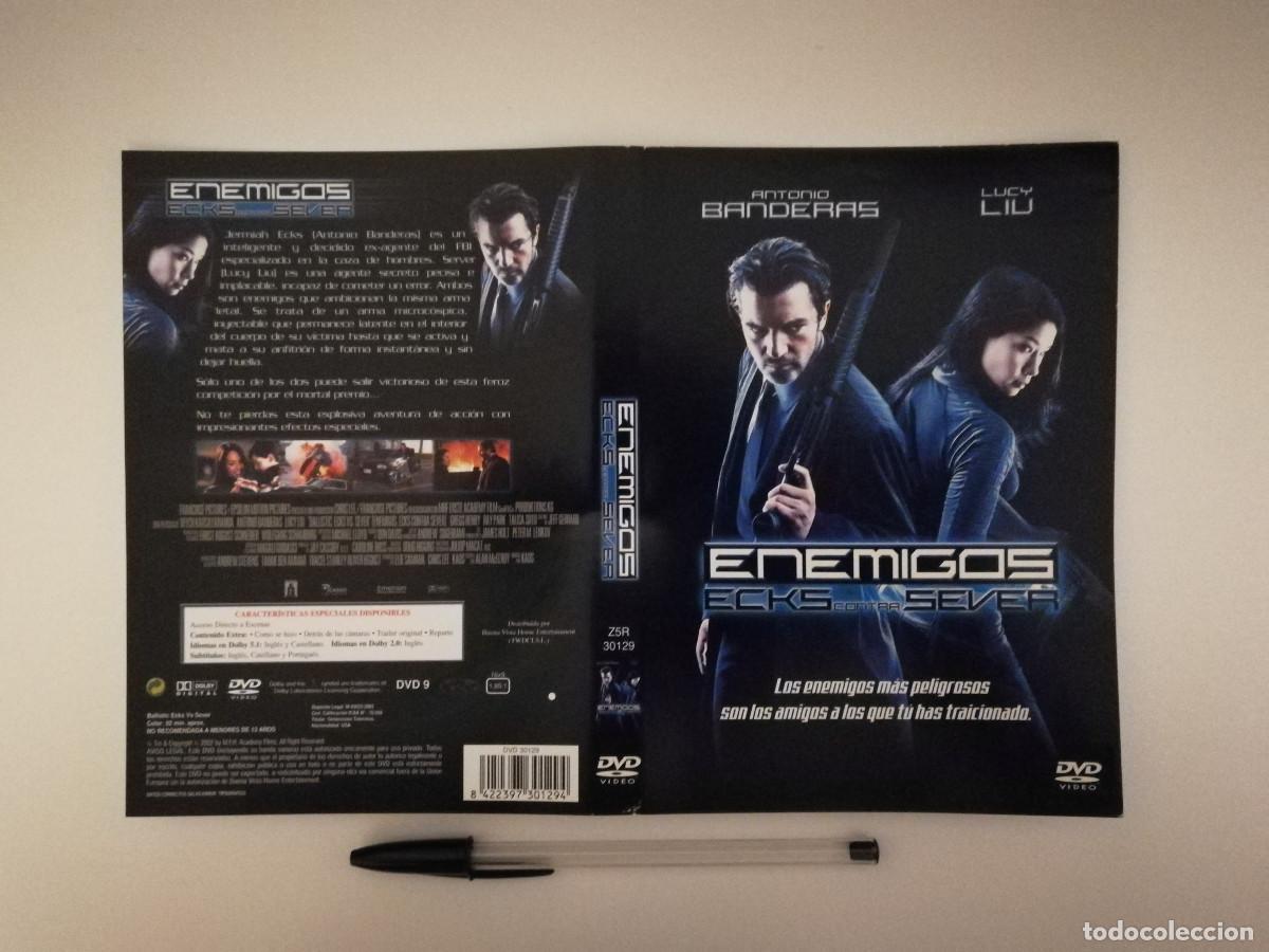 Cinema: CARATULA ORIGINAL -A4- ENEMIGOS - ANTONIO BANDERAS
