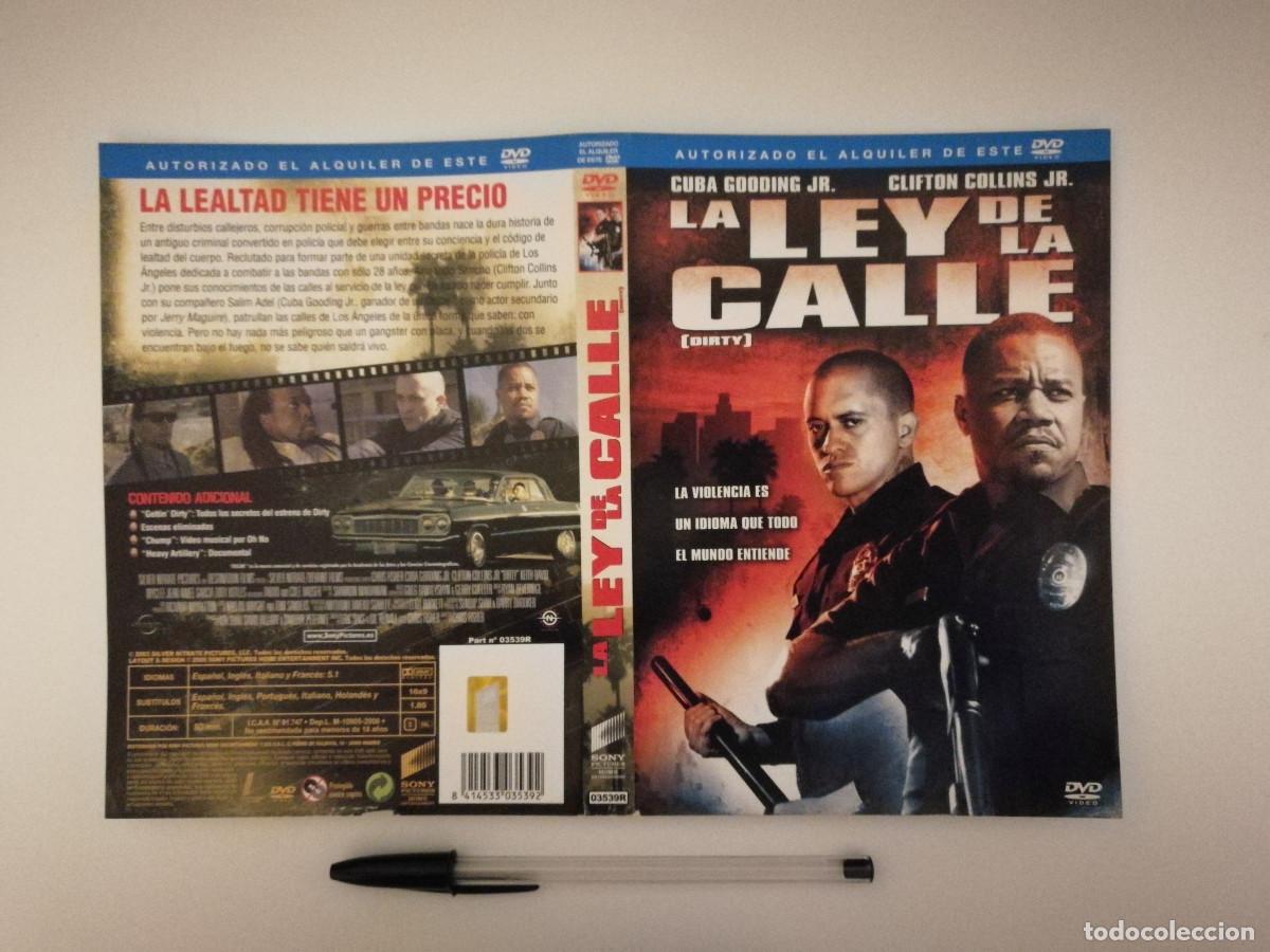 Kino: CARATULA ORIGINAL -A4- LA LEY DE LA CALLE - CUBA GOODING JR