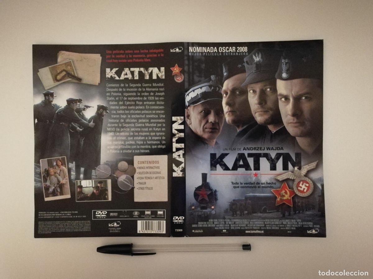 Kino: CARATULA ORIGINAL -A4- KATYN - Andrzej Wajda - GUERRA CINE BELICO
