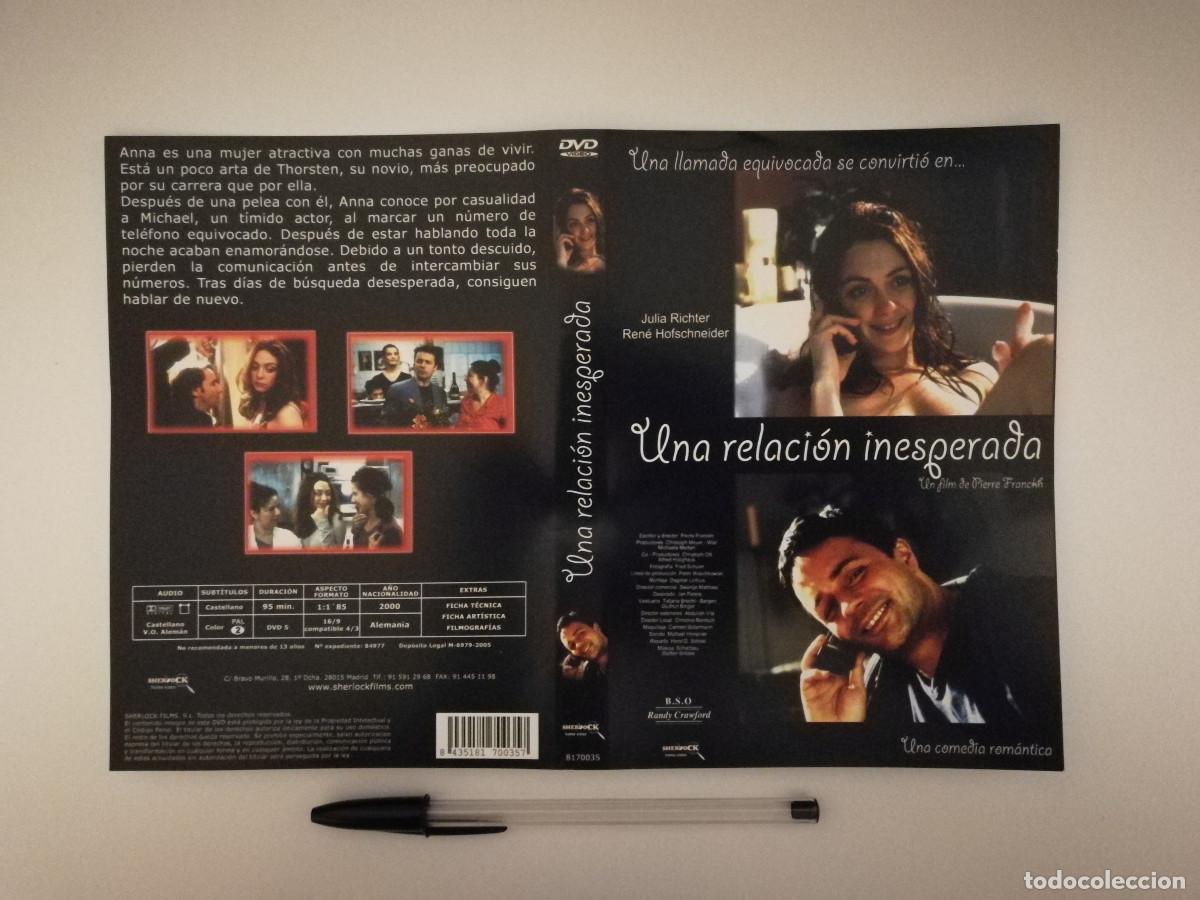 Kino: CARATULA ORIGINAL -A4- UNA RELACION INESPERADA - JULIA RICHTER