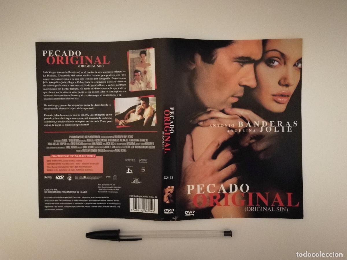 Kino: CARATULA ORIGINAL -A4- PECADO ORIGINAL - ANGELINA JOLIE - ANTONIO BANDERAS