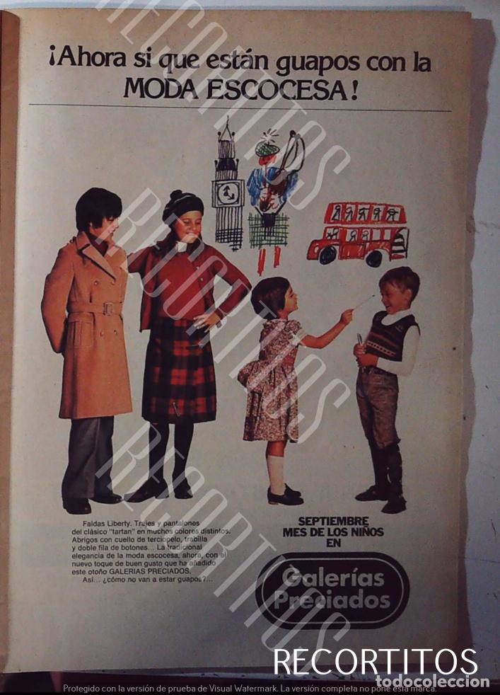 Cinema: GALERIAS PRECIADOS MODA ESCOCESA MODA ESCOLAR ANUNCIO PUBLICIDAD