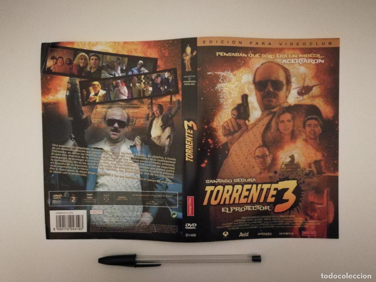 Cinema: CARATULA ORIGINAL -A4- TORRENTE 3 EL PROTECTOR - SANTIAGO SEGURA