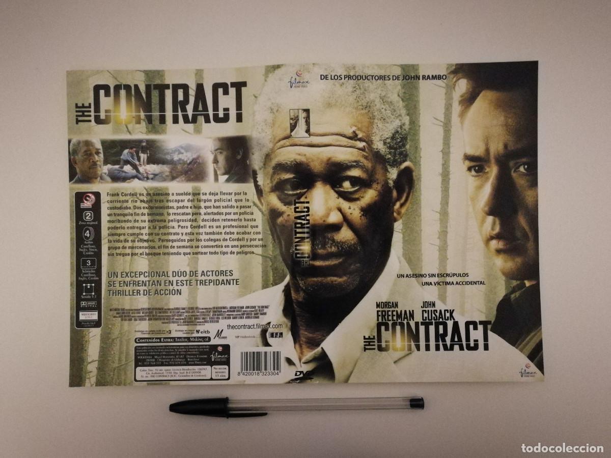 Cinema: CARATULA ORIGINAL -A4- THE CONTRACT - MORGAN FREEMAN - JOHN CUSACK