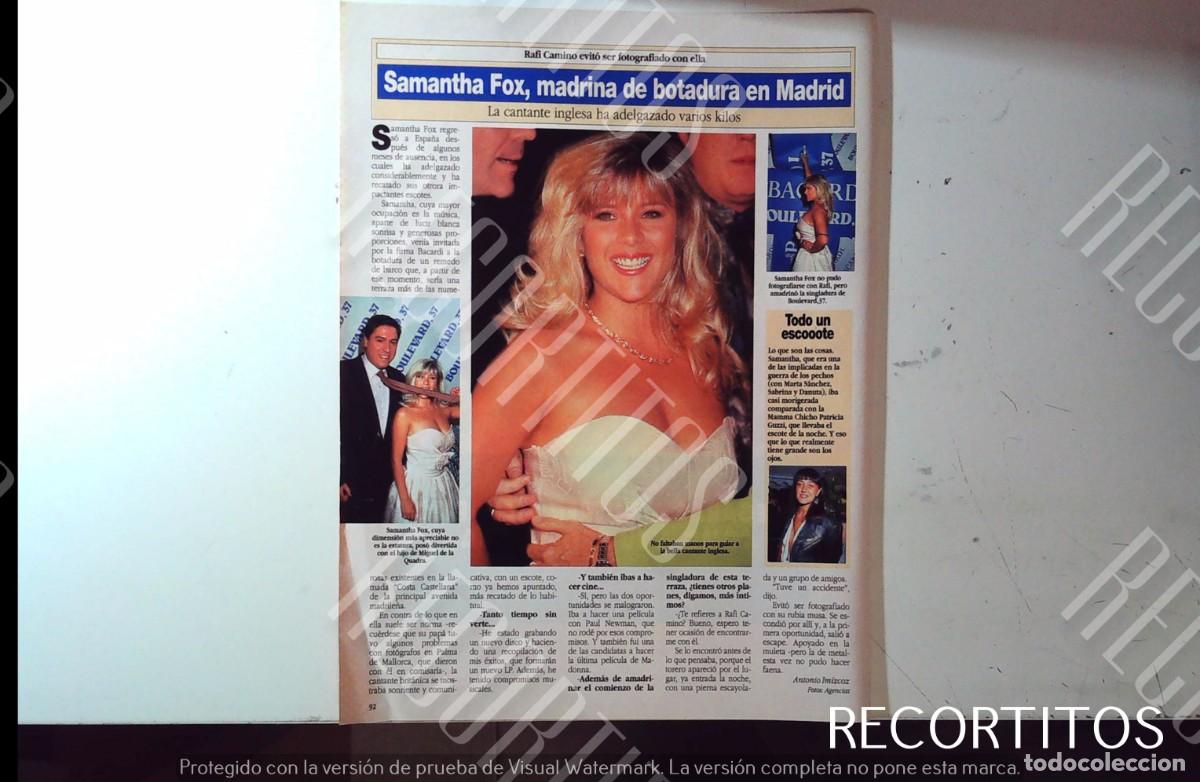 Cine: SAMANTHA FOX EN MADRID ESPA&Ntilde;A - Foto 1