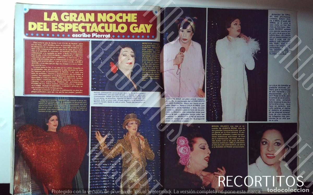 Cin&eacute;ma: LGTBI LOLA FLORES TRAVESTIS JUANITO DIAZ EL GOLOSINA PIERROT MIGUEL VELASCO RAFAEL GRANADOS