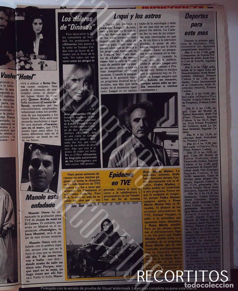 Cinema: LINDA EVANS DINASTIA LUQUI ROSA MARIA MATEO MANOLO OTERO CONNIE SELLECA