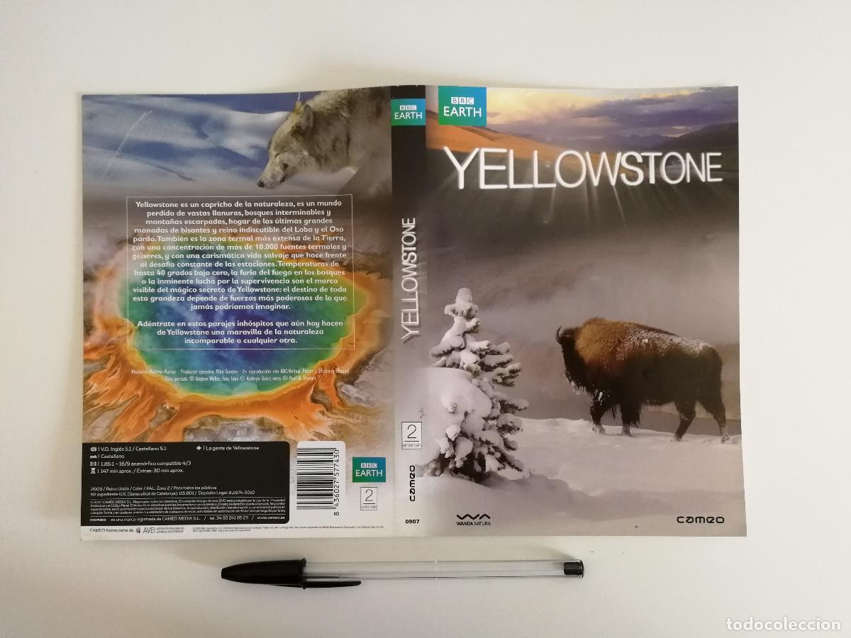 Cinema: CARATULA ORIGINAL -A4- YELLOWSTONE - BBC EARTH - DOCUMENTAL