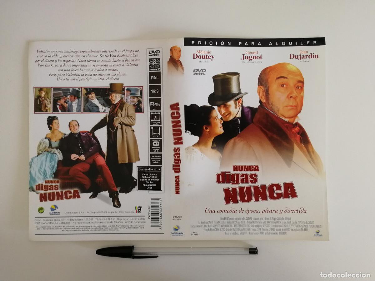 Cinema: CARATULA ORIGINAL -A4- NUNCA DIGAS NUNCA - CINE FRANCES