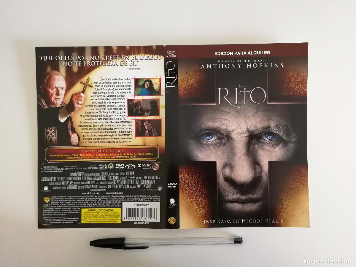 Cinema: CARATULA ORIGINAL -A4- EL RITO - TERROR - ANTHONY HOPKINS
