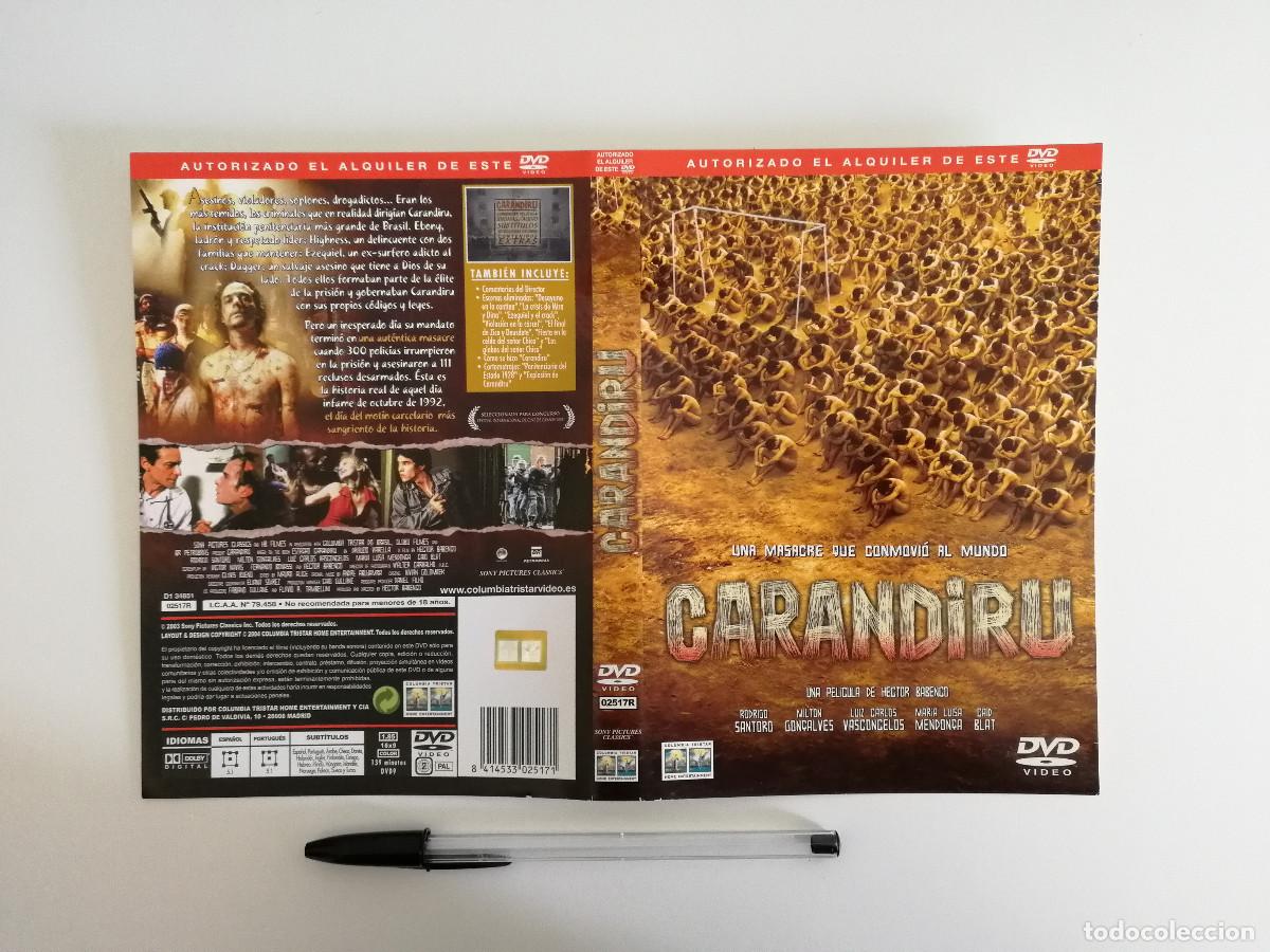 Cinema: CARATULA ORIGINAL -A4- CARANDIRU - HECTOR BABENCO