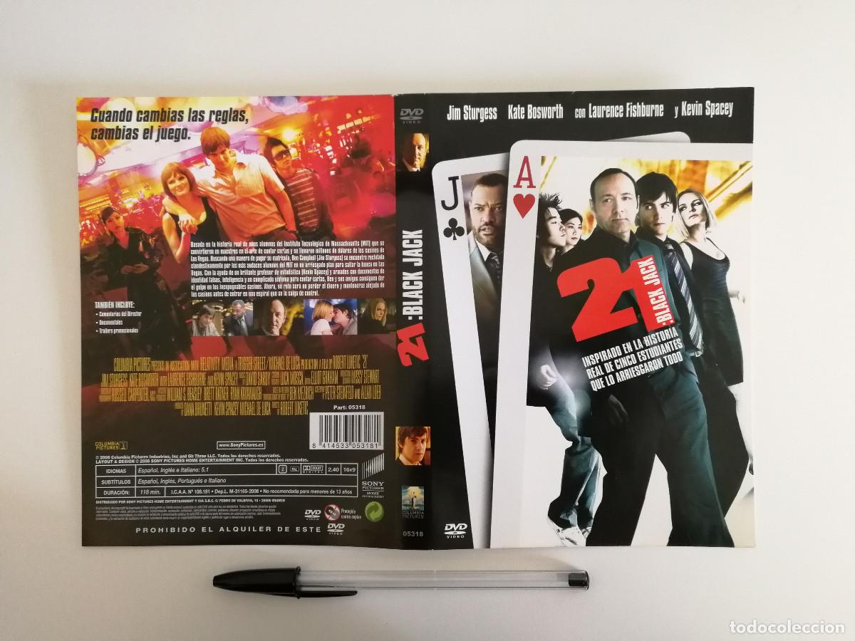 Cinema: CARATULA ORIGINAL -A4- 21 BLACK JACK - KEVIN SPACEY