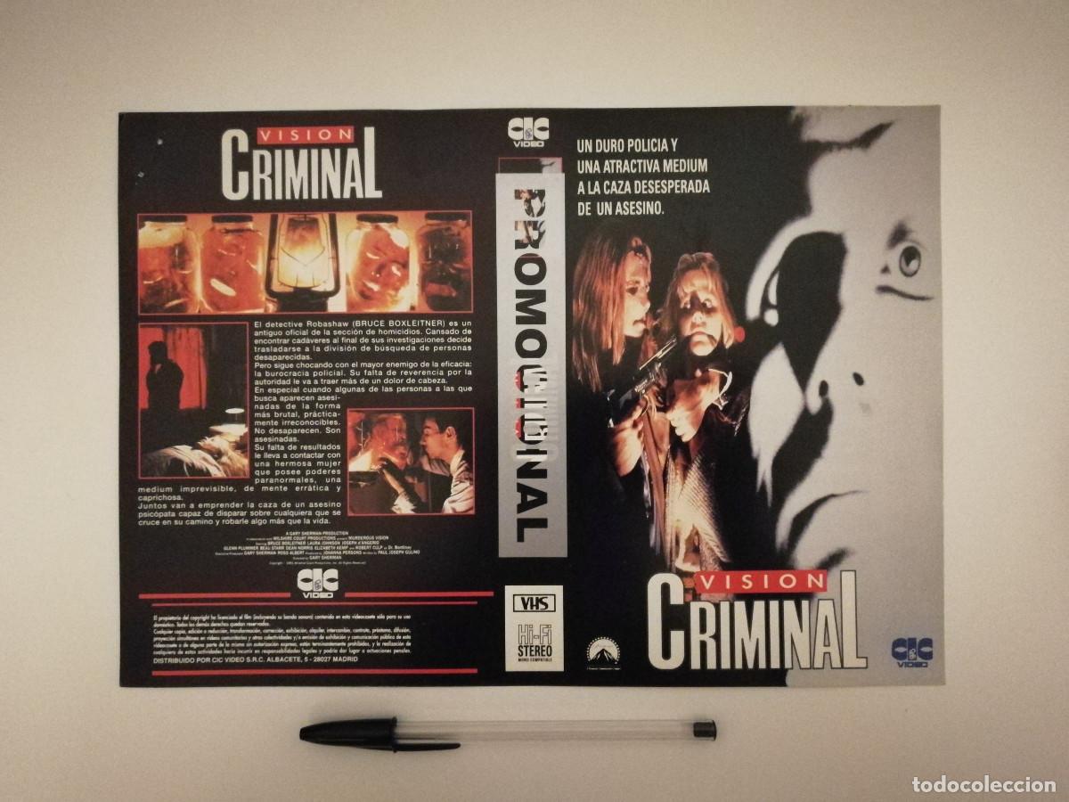 Kino: CARATULA ORIGINAL -A4- VISION CRIMINAL - TERROR - Bruce Boxleitner